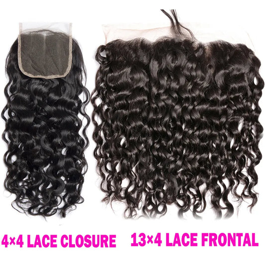 13×4 Water Wave Frontal Human Hair - Eklat